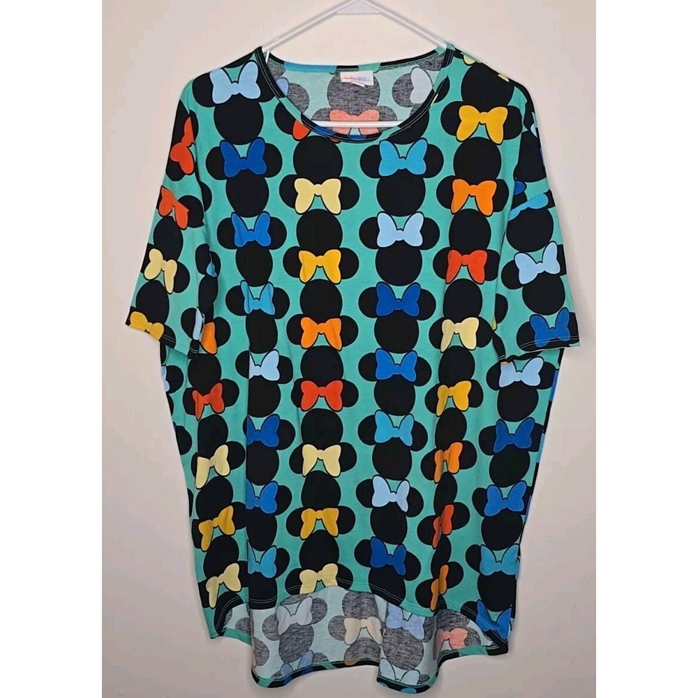 Lularoe Minnie Mouse Shirt Womens Kidcore All Over Print Festival Harajuku M